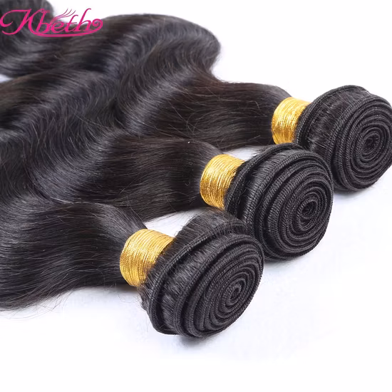 Aucune trame de cheveux humains indiens non transformés de Remy Virgin de cheveux synthétiques