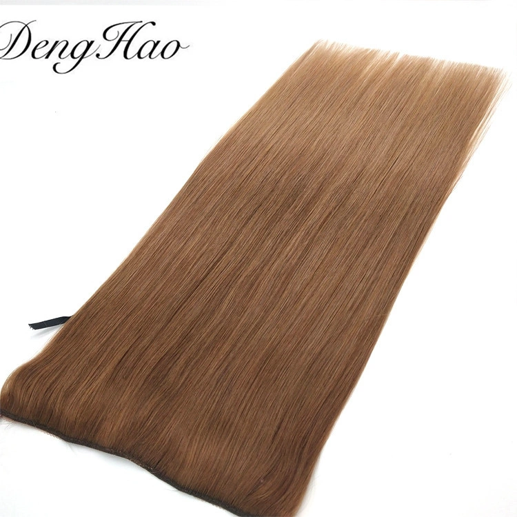 Brazilian Hair Double Drawn Halo Hair Extensions Can Adjust The Size