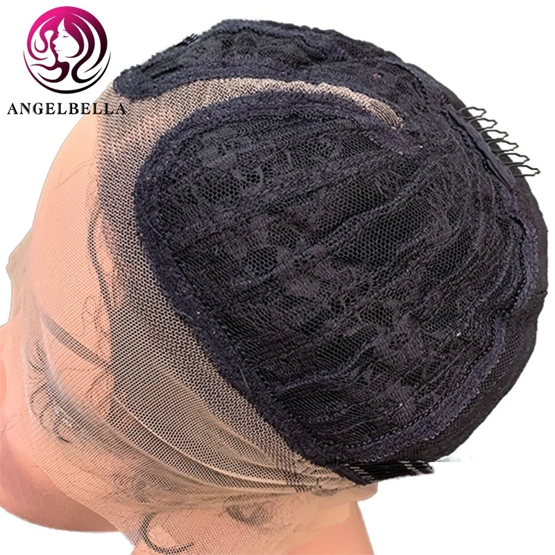 Angelbella 100 Natural Brazilian Virgin Remy Human Hair Weave Black Women Wholesale Lace Front Wig