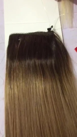 Fabricant professionnel prix de gros indien russe brésilien cheveux humains Halo dans les Extensions de cheveux