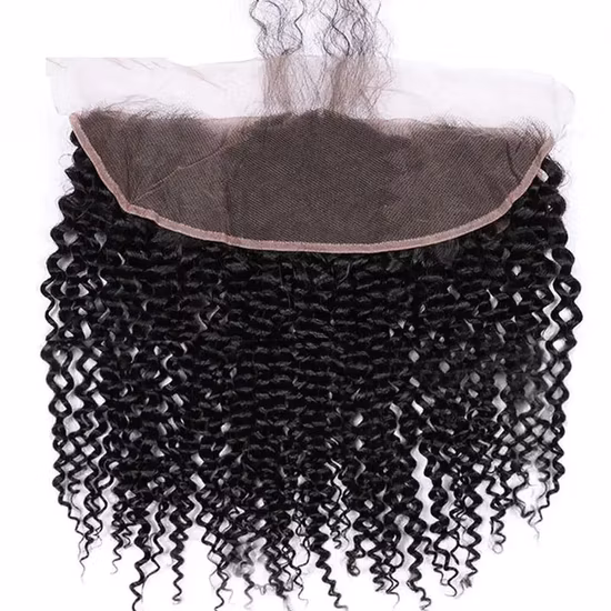 Frontal bon marché de cheveux de fermeture de cheveux de Vierge humaine de la couleur naturelle 13*4