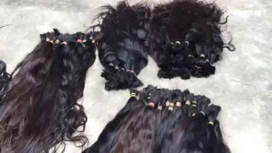 Les extensions de cheveux humains crus chinois de Virgin Remy pour le salon de coiffure font des extensions de cheveux