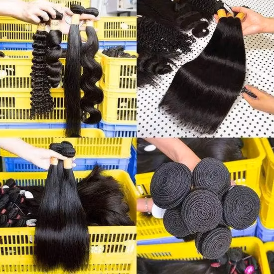 Échantillon gratuit en gros de cheveux péruviens bruts faisceaux de trame de cheveux bon marché alignés sur les cuticules non transformés meilleurs tissages de cheveux humains vierges extensions de cheveux humains brésiliens naturels