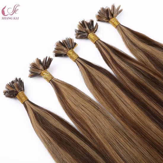 Extension de cheveux humains de couleur de piano de pointe en U de cheveux russes de cuticule pleine de Vierge