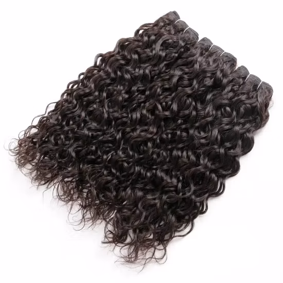 Trame de cheveux indiens vierges de style vague de corps bruts non transformés en gros